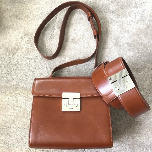 Calvin Klein Handbags - Vintage Calvin Klein leather bag and matching belt